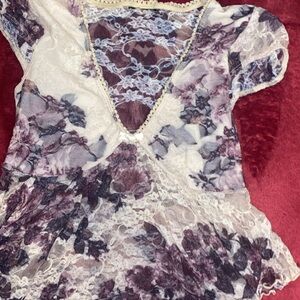 Floral Lace Women's Top